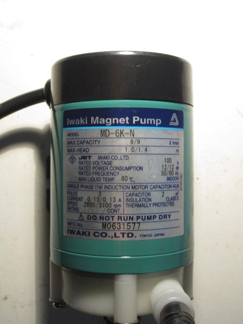 Figure 2 - Iwaki MD-6K-N pump